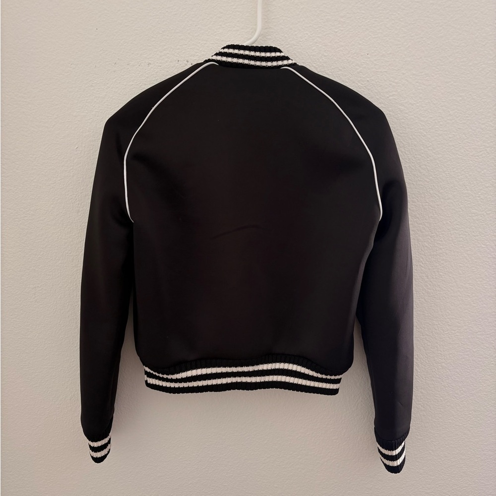 MAJE Mercure Embroidered Satin Bomber Jacket Size 38/ 2 / XS - Picture 3 of 13